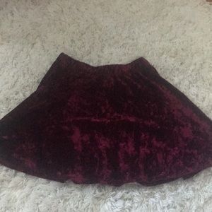 Velvet circle skirt